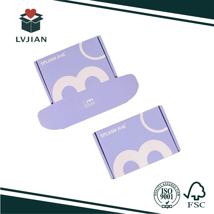 Purple Paper Box For Splashes